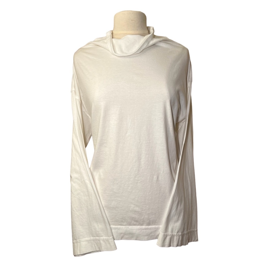 NWT Free People Mock-Neck Top Flowy White Size Small